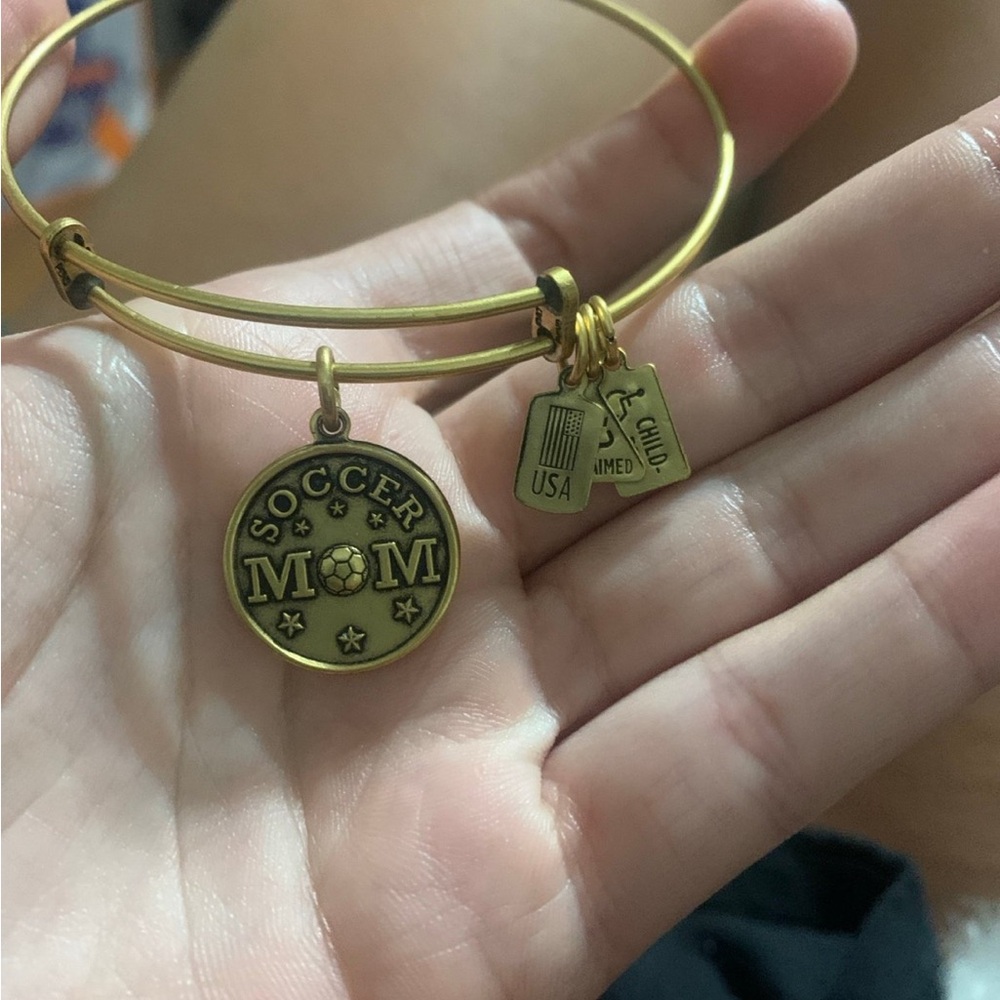 Alex and Ani Gold Soccer Mom Bangle